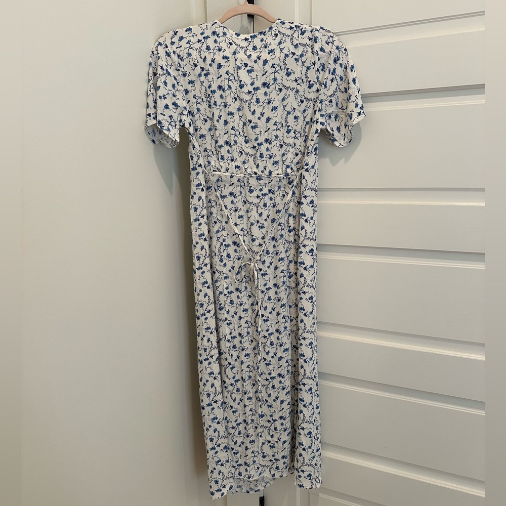 H&M Blue and White Floral Maxi Dress